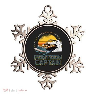 Just Like A Regular Captain Only Cooler Pontoon Captain Ornament