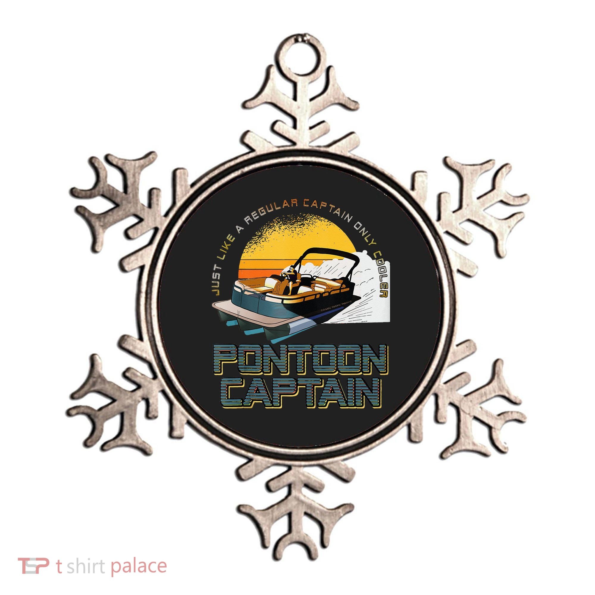 Just Like A Regular Captain Only Cooler Pontoon Captain Ornament
