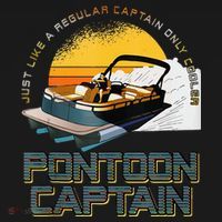 Just Like A Regular Captain Only Cooler Pontoon Captain Baby Bodysuit thumb 2
