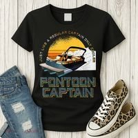 Just Like A Regular Captain Only Cooler Pontoon Captain Women's T-Shirt thumb 3
