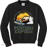 Just Like A Regular Captain Only Cooler Pontoon Captain Kids Sweatshirt thumb 0