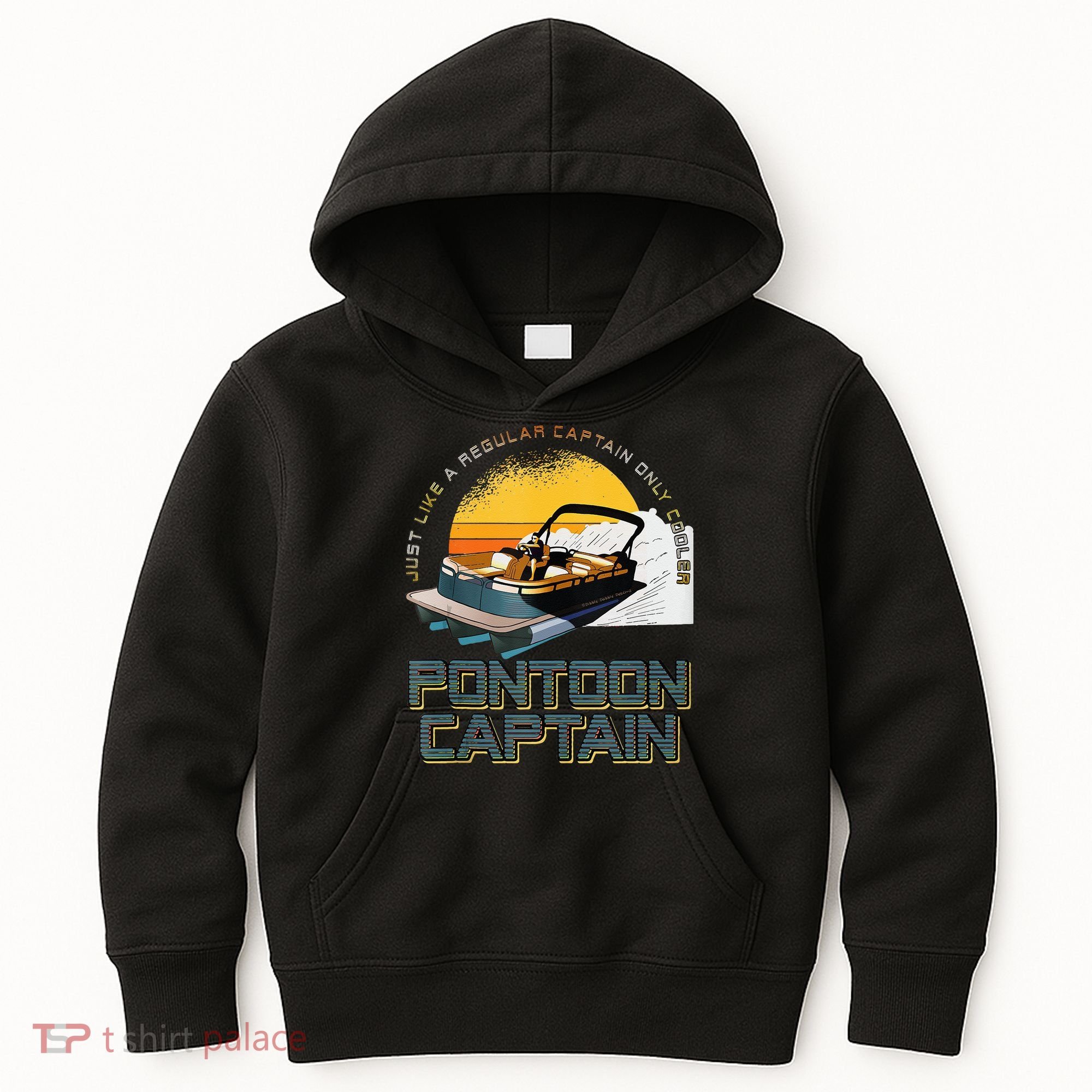 Just Like A Regular Captain Only Cooler Pontoon Captain Kids Hoodie