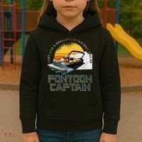 Just Like A Regular Captain Only Cooler Pontoon Captain Kids Hoodie thumb 3