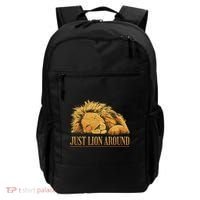 Just Lion Around Lazy Cute Backpack thumb 0