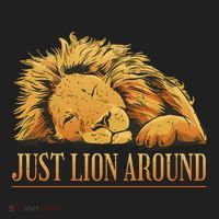 Just Lion Around Lazy Cute Tumbler thumb 3