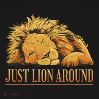 Just Lion Around Lazy Cute Ornament thumb 1