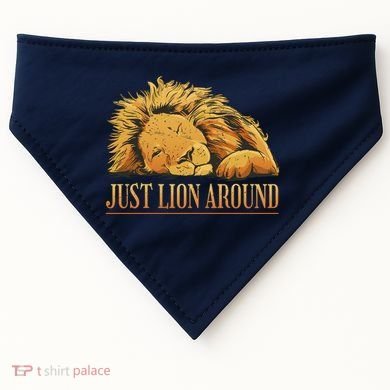 Just Lion Around Lazy Cute USA-Made Doggie Bandana