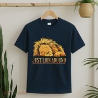 Just Lion Around Lazy Cute T-Shirt thumb 2