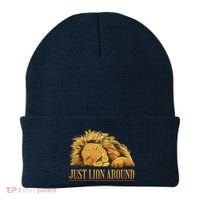 Just Lion Around Lazy Cute Beanie thumb 0