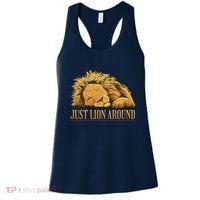 Just Lion Around Lazy Cute Women's Tank Top thumb 0