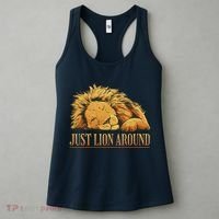 Just Lion Around Lazy Cute Women's Tank Top thumb 3