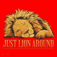 Just Lion Around Lazy Cute Santa Hat thumb 1