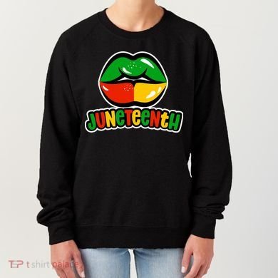 Juneteenth Lips Black History Month Women's Sweatshirt
