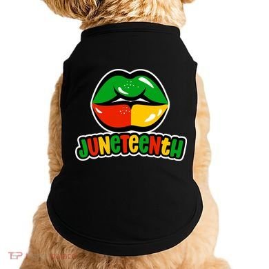 Juneteenth Lips Black History Month Doggie Tank