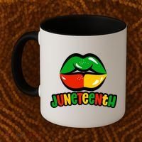 Juneteenth Lips Black History Month Coffee Mug thumb 2