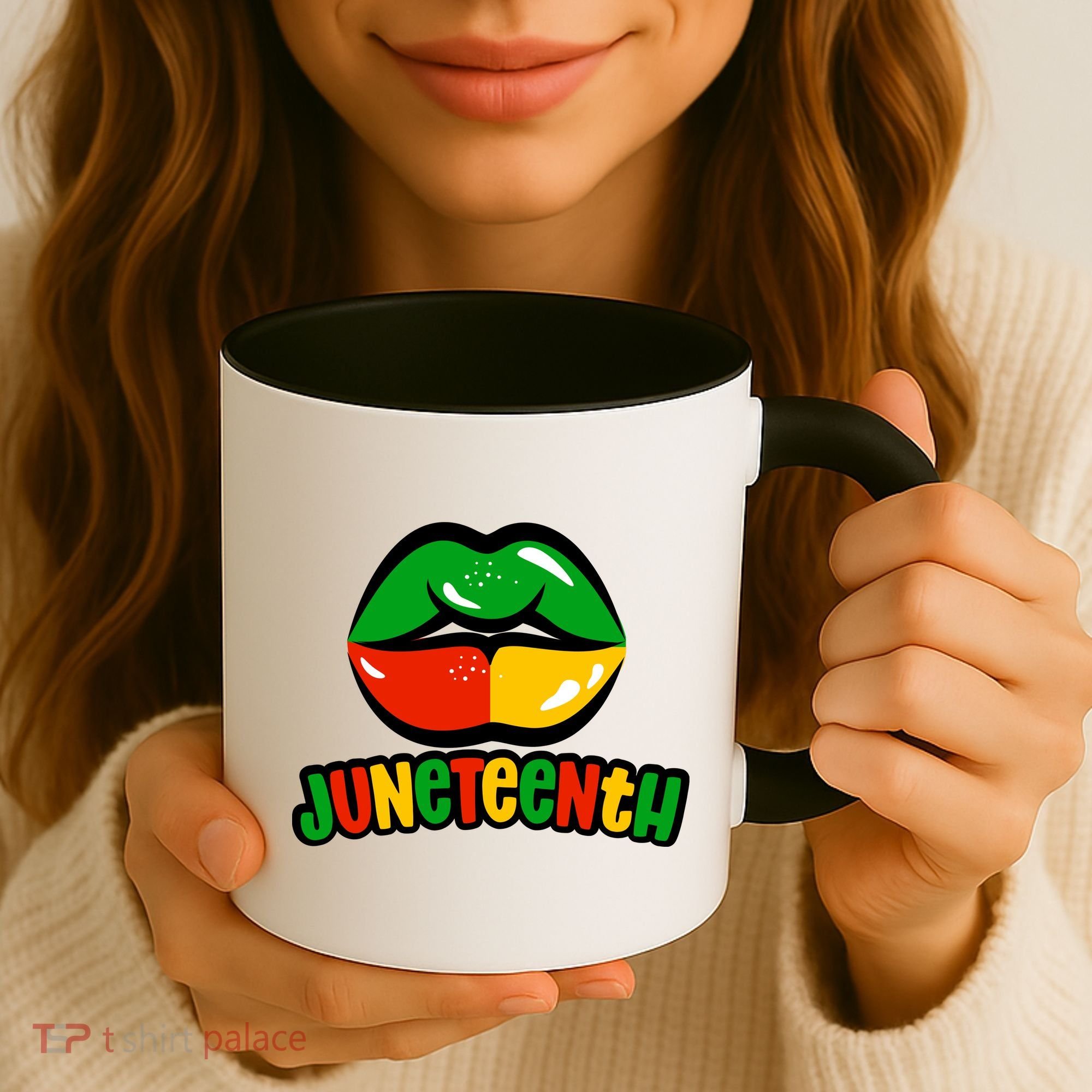 Juneteenth Lips Black History Month Coffee Mug