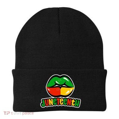Juneteenth Lips Black History Month Beanie
