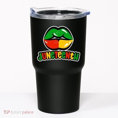 Juneteenth Lips Black History Month Tumbler