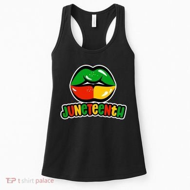 Juneteenth Lips Black History Month Women's Tank Top