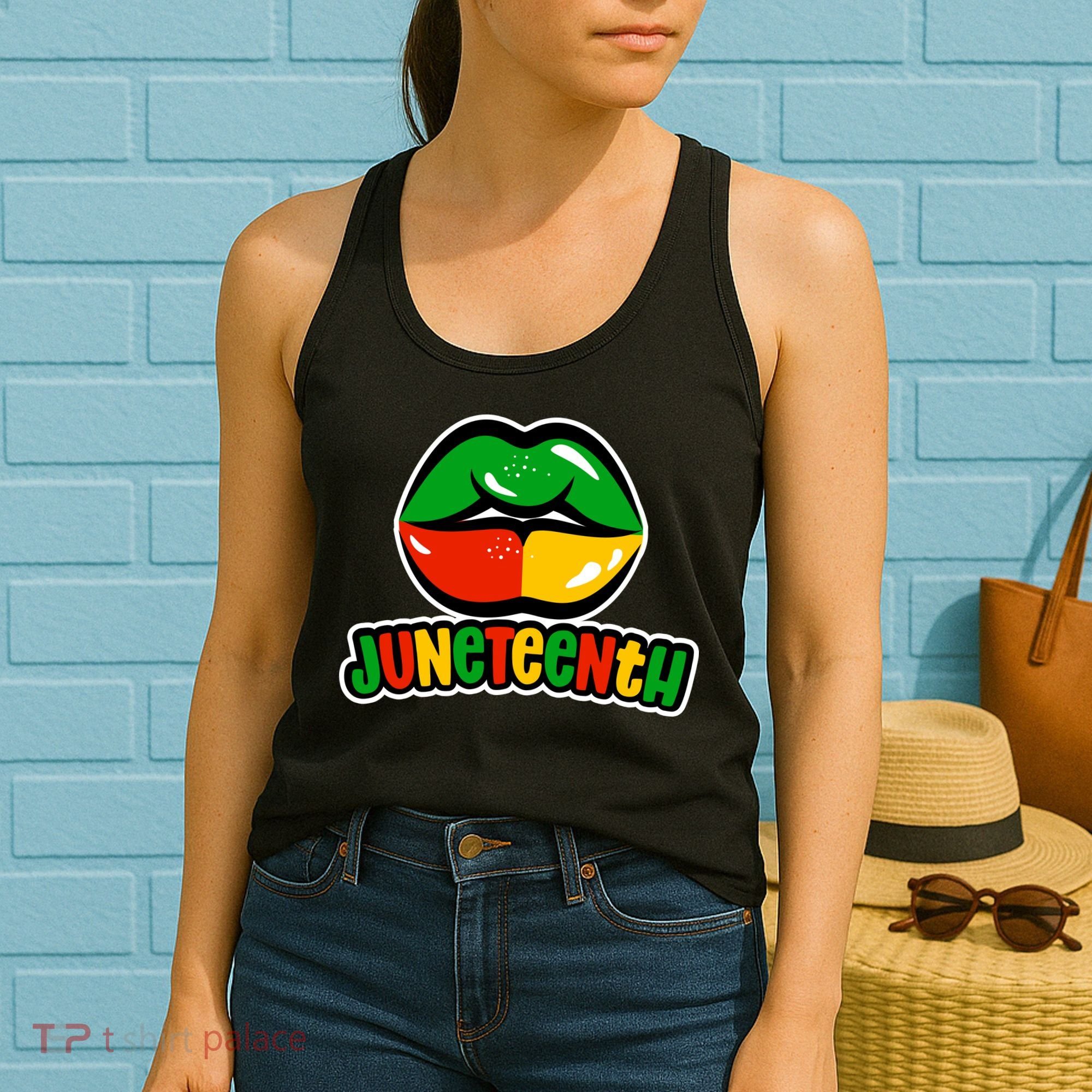 Juneteenth Lips Black History Month Women's Tank Top