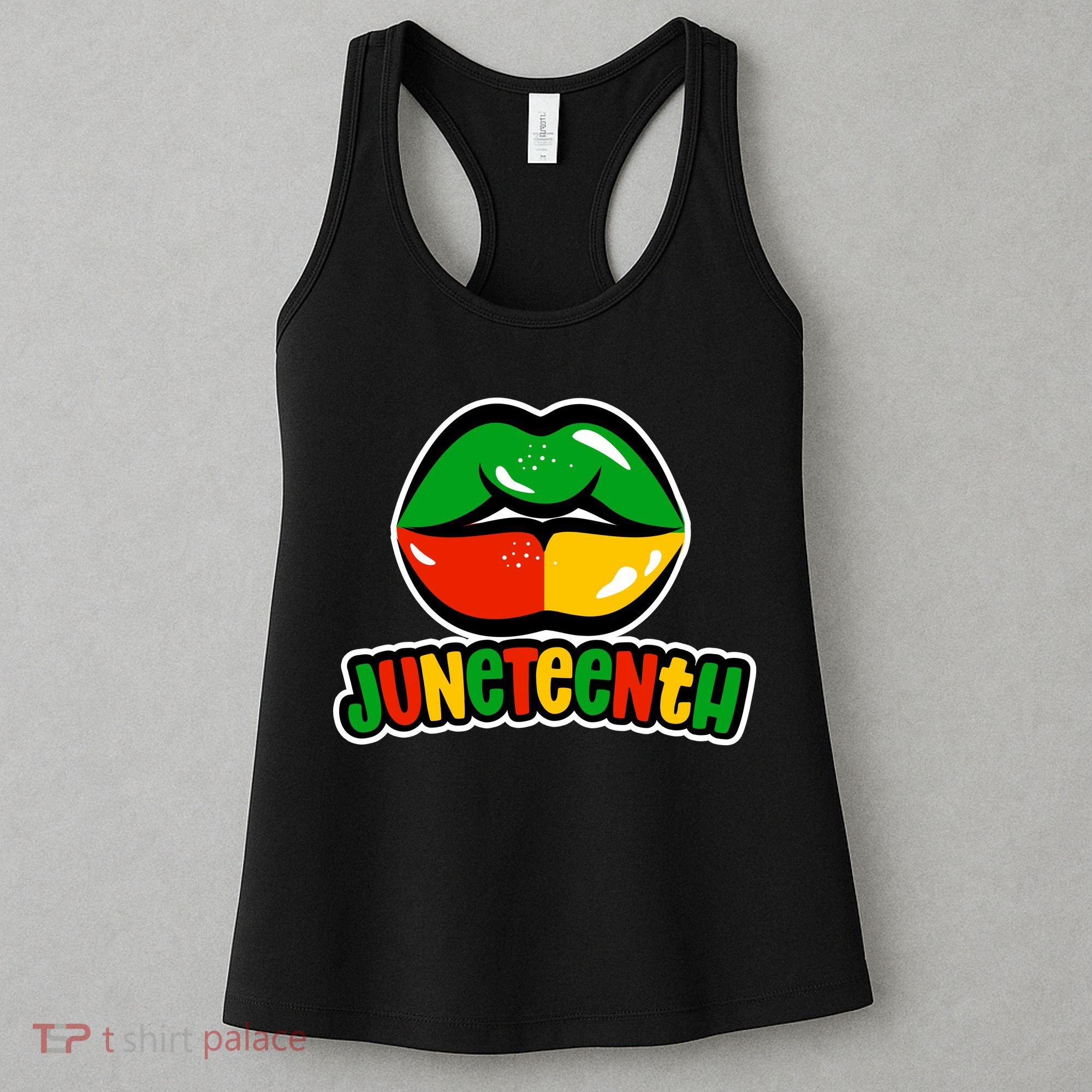 Juneteenth Lips Black History Month Women's Tank Top