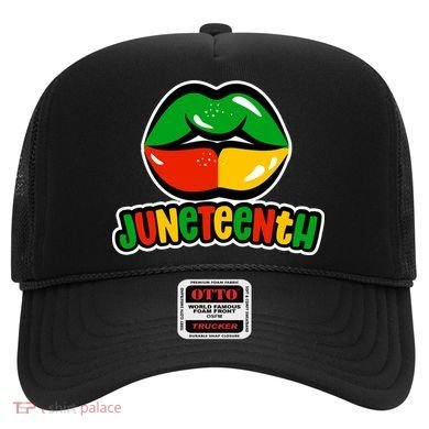 Juneteenth Lips Black History Month Hat