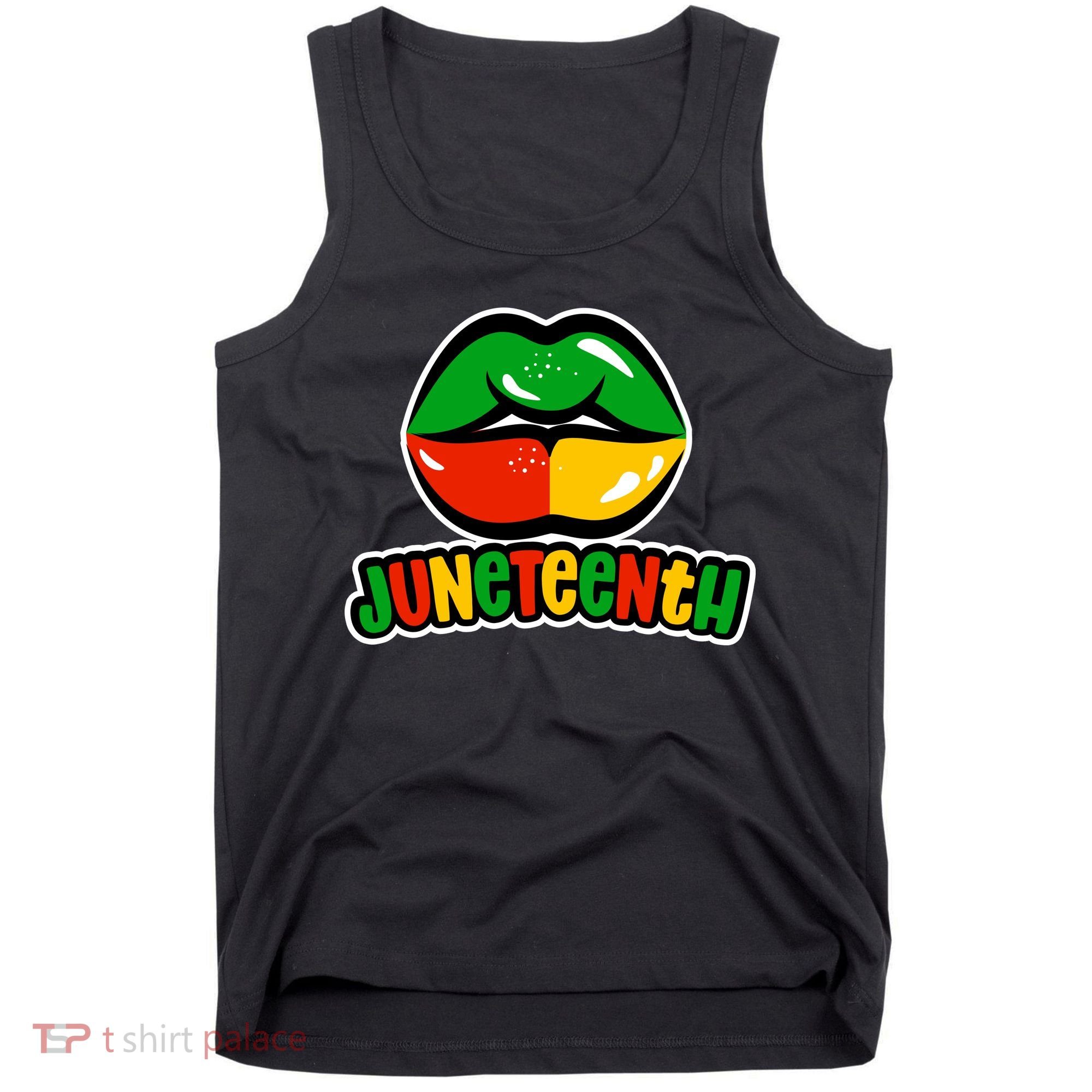 Juneteenth Lips Black History Month Tank Top