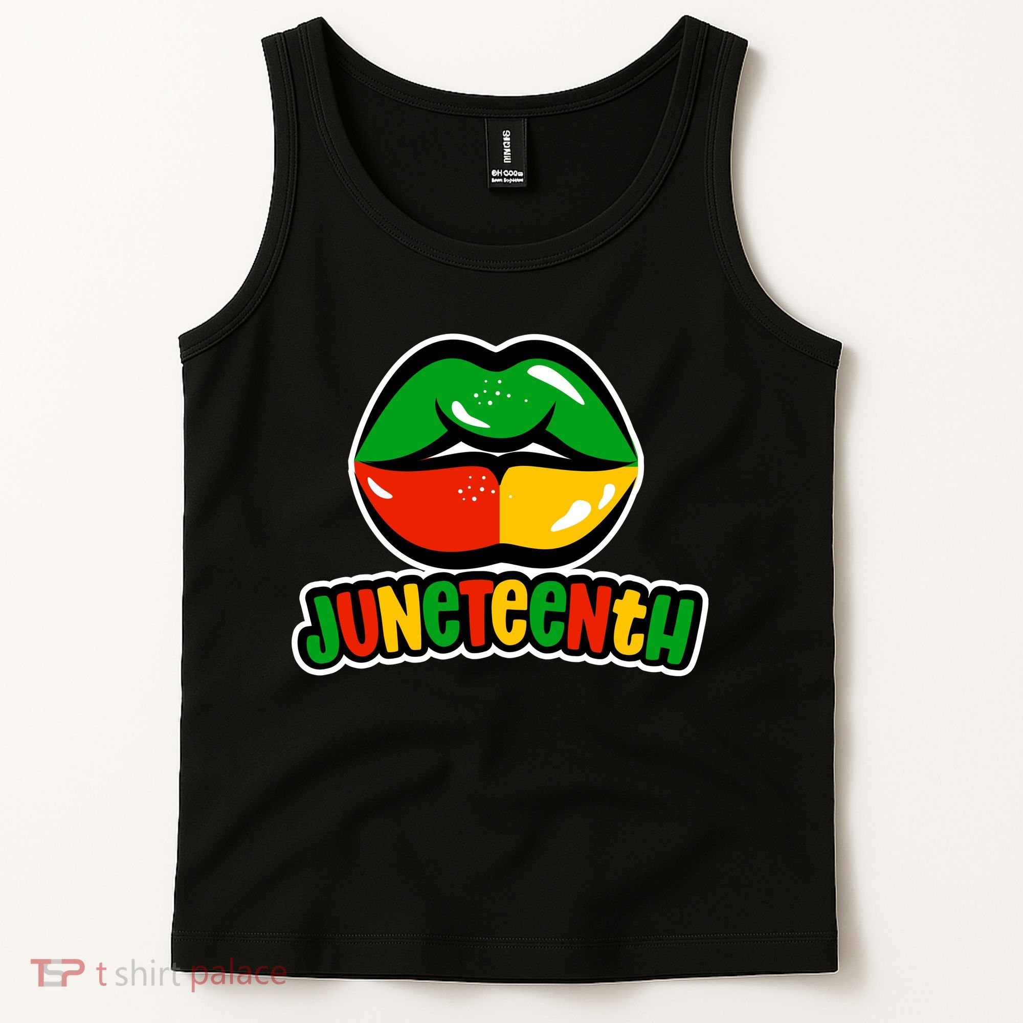 Juneteenth Lips Black History Month Tank Top