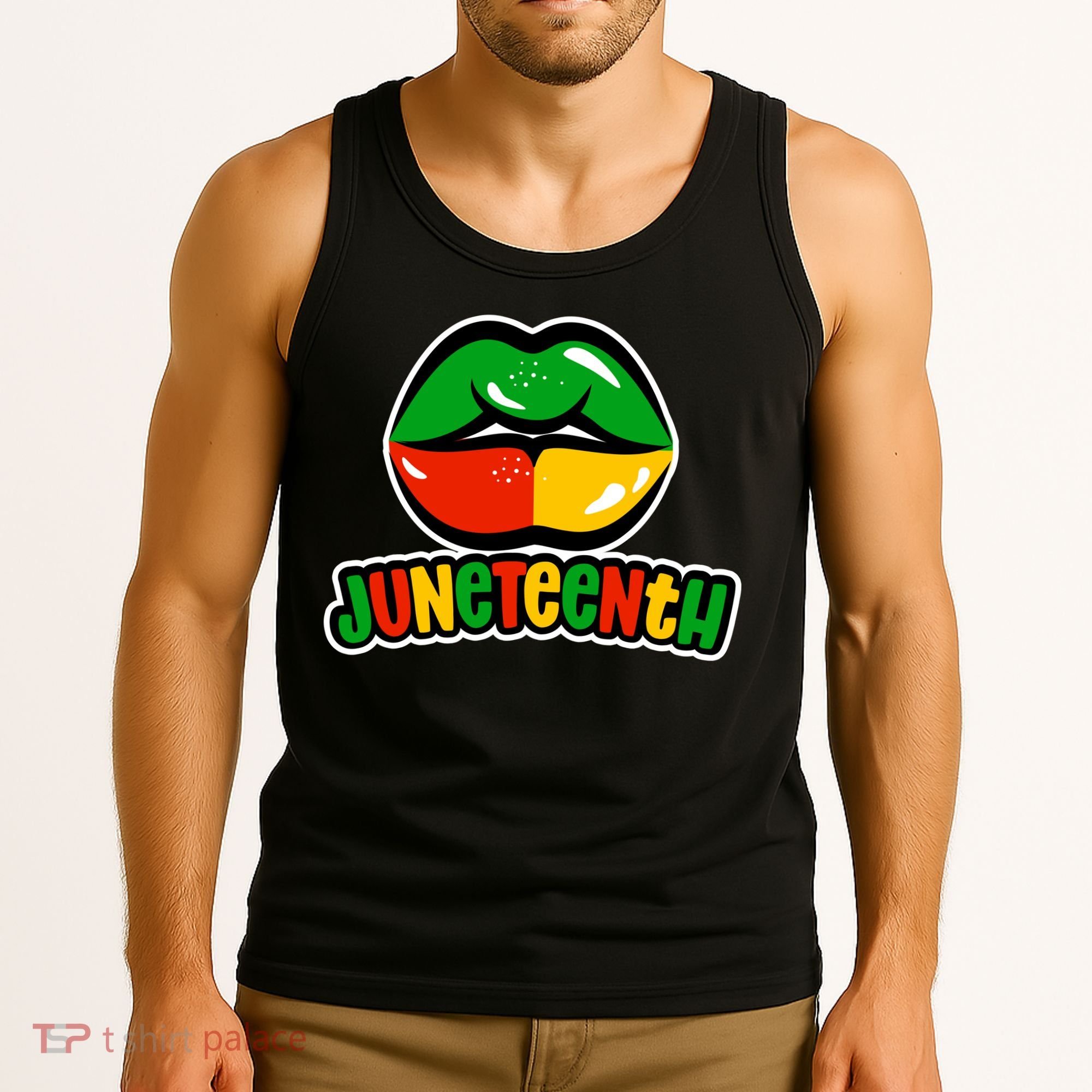 Juneteenth Lips Black History Month Tank Top