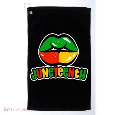 Juneteenth Lips Black History Month Golf Towel