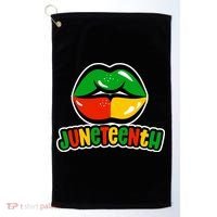 Juneteenth Lips Black History Month Golf Towel thumb 0