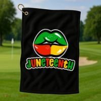 Juneteenth Lips Black History Month Golf Towel thumb 1