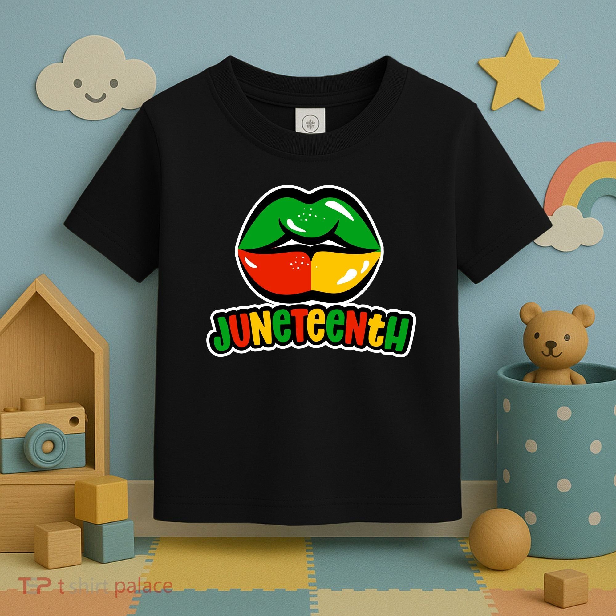 Juneteenth Lips Black History Month Toddler T-Shirt
