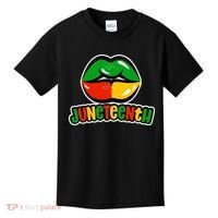 Juneteenth Lips Black History Month Kids T-Shirt thumb 0