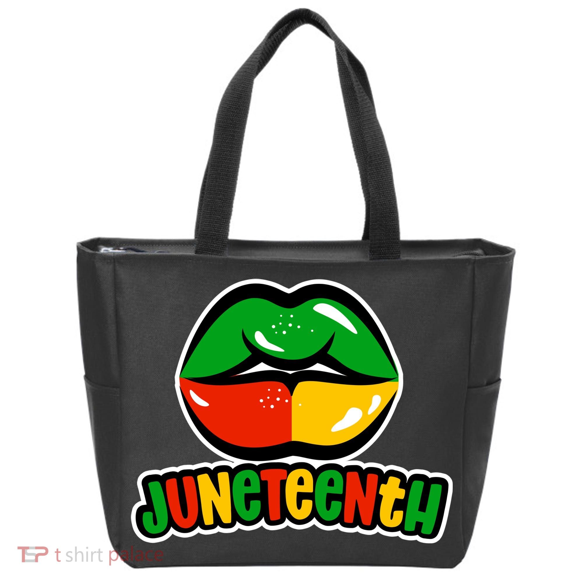 Juneteenth Lips Black History Month Tote Bag