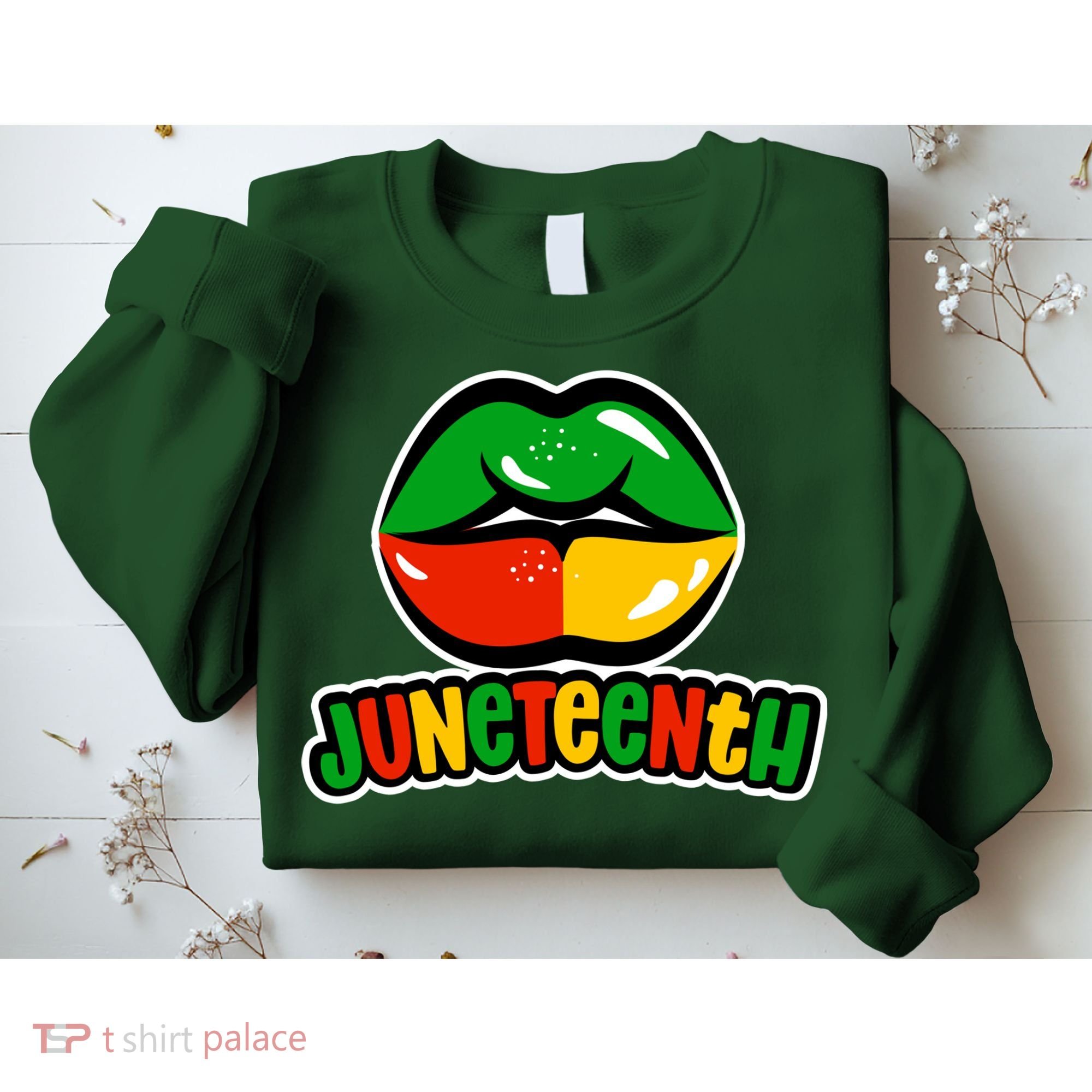 Juneteenth Lips Black History Month Sweatshirt