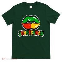 Juneteenth Lips Black History Month T-Shirt thumb 0