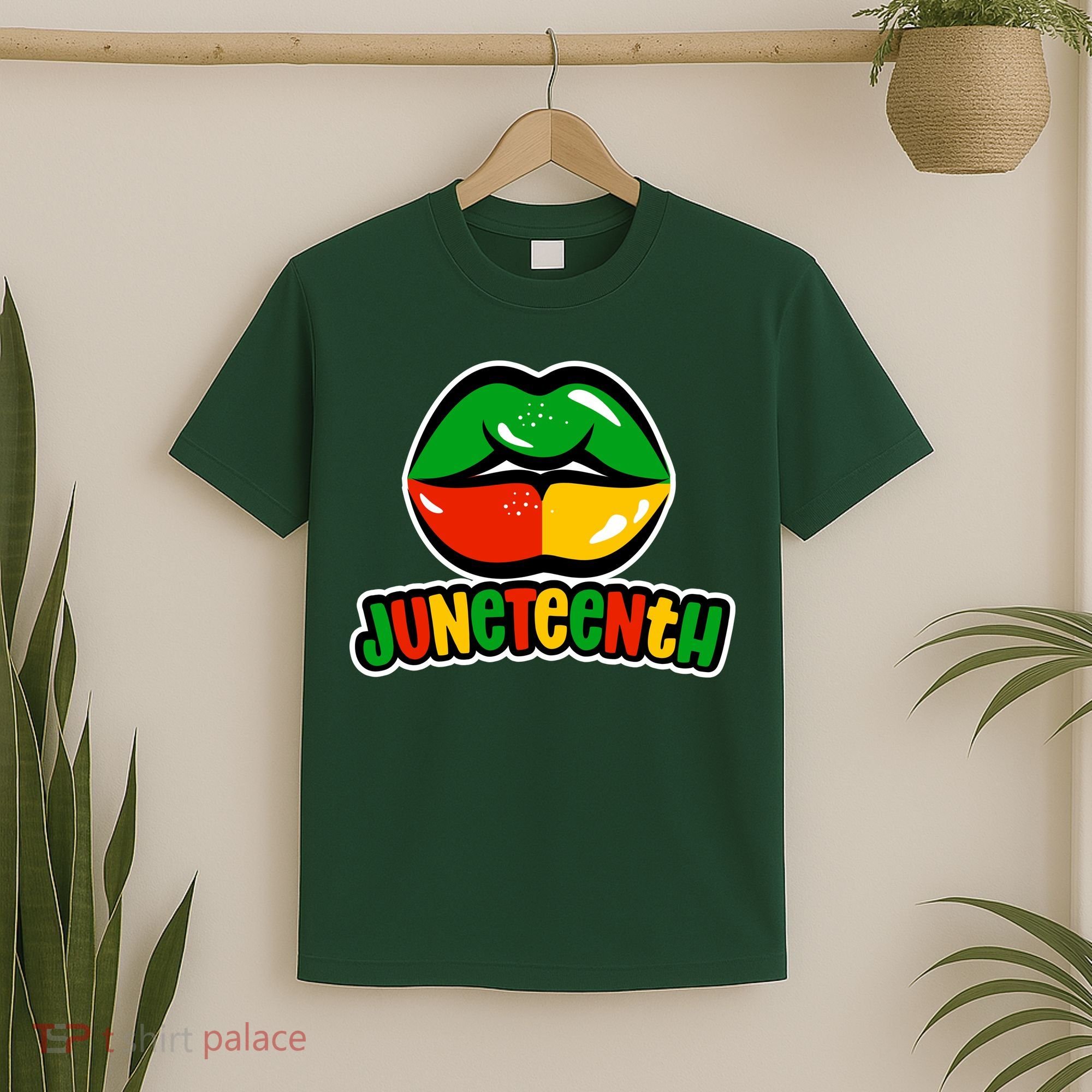 Juneteenth Lips Black History Month T-Shirt