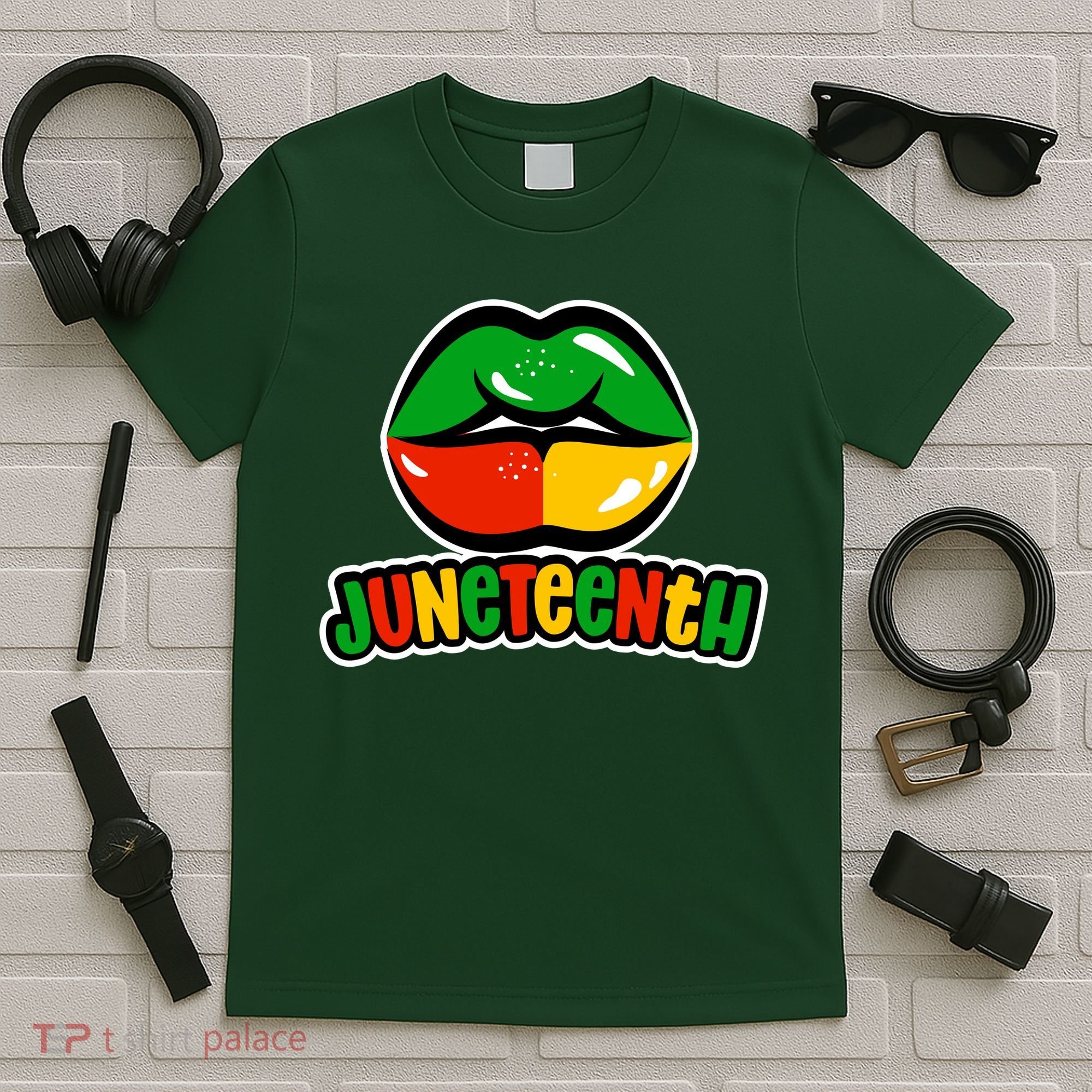Juneteenth Lips Black History Month T-Shirt