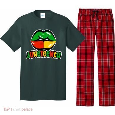 Juneteenth Lips Black History Month Pajama Set