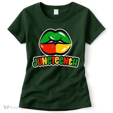 Juneteenth Lips Black History Month Women's T-Shirt