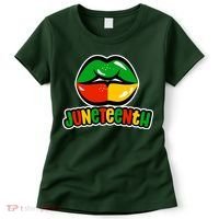Juneteenth Lips Black History Month Women's T-Shirt thumb 0