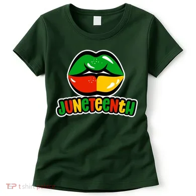 Juneteenth Lips Black History Month Women's T-Shirt