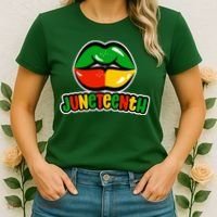 Juneteenth Lips Black History Month Women's T-Shirt thumb 2