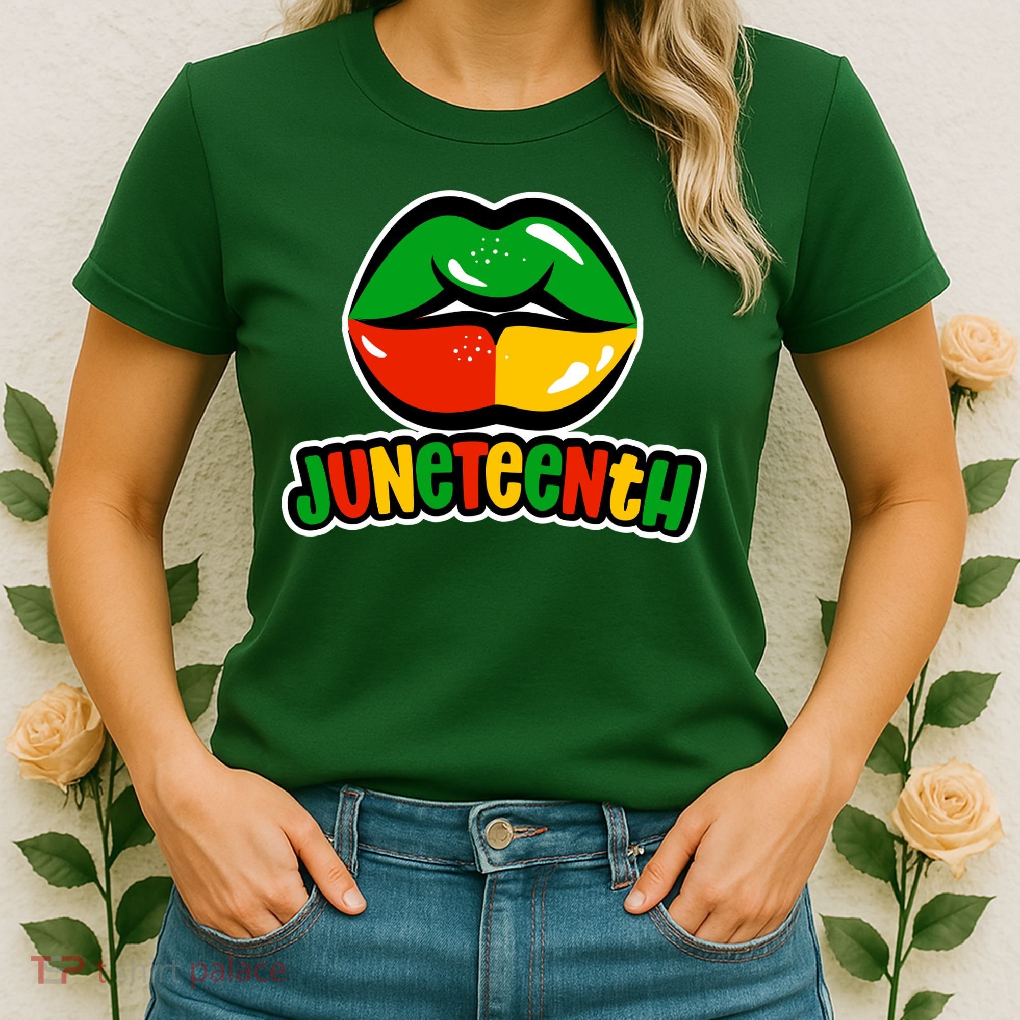Juneteenth Lips Black History Month Women's T-Shirt