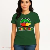 Juneteenth Lips Black History Month Women's T-Shirt thumb 4