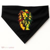 Juneteenth Lion Black History African American USA-Made Doggie Bandana thumb 0