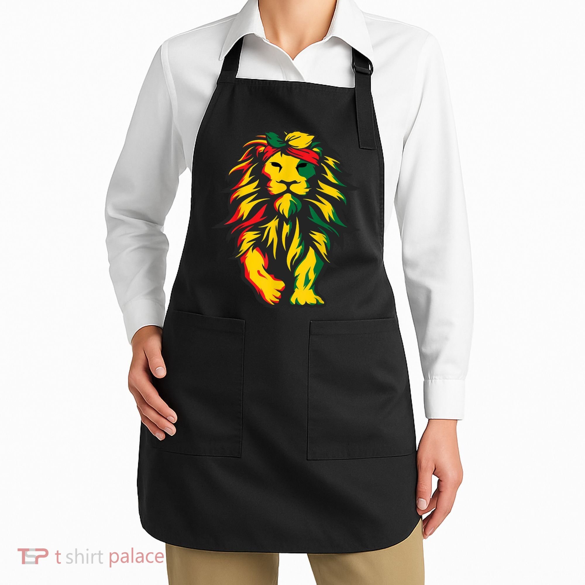 Juneteenth Lion Black History African American Apron