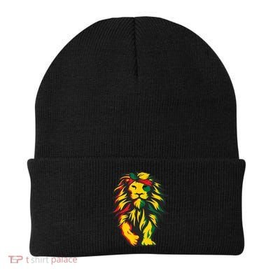 Juneteenth Lion Black History African American Beanie