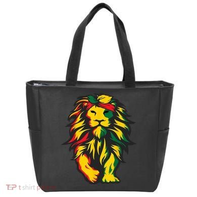 Juneteenth Lion Black History African American Tote Bag